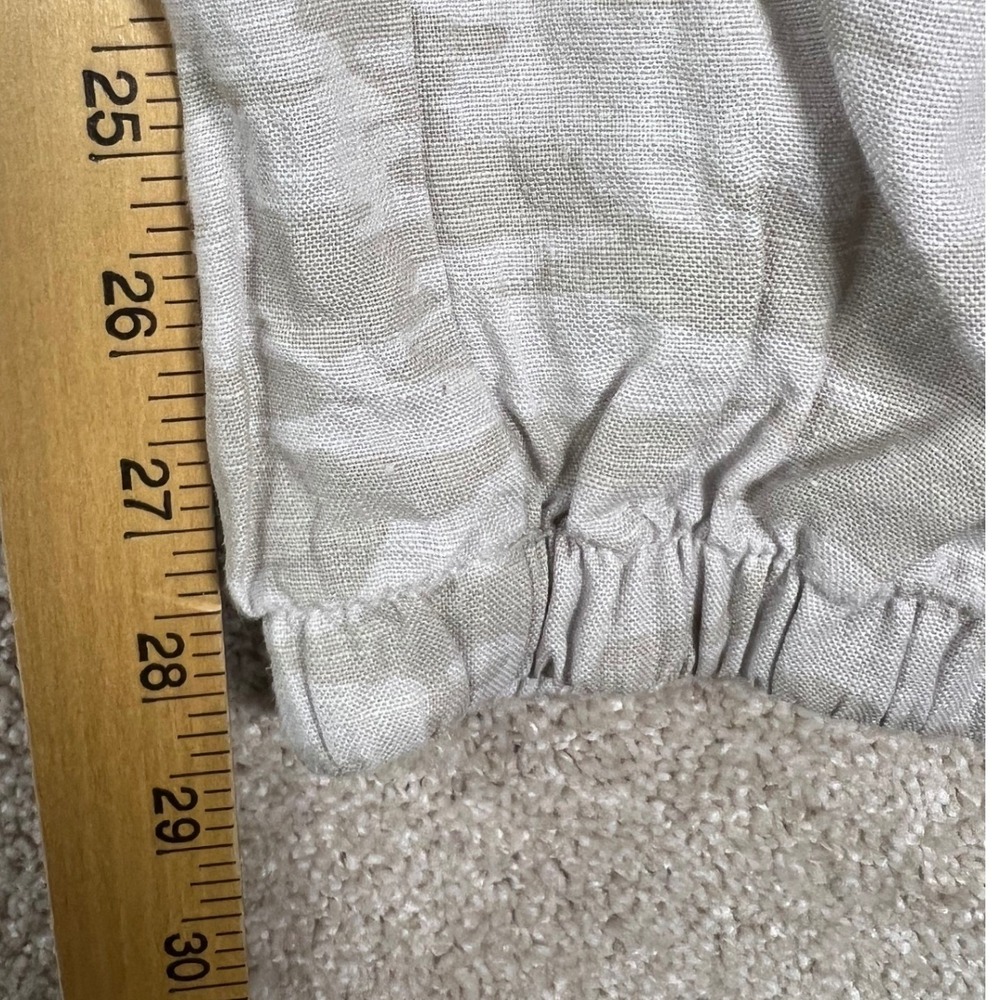 Athleta Cabo Tide Linen Jogger Pants 22 Neca Tan Camo Mid Rise Plus Size NWT - Picture 7 of 9